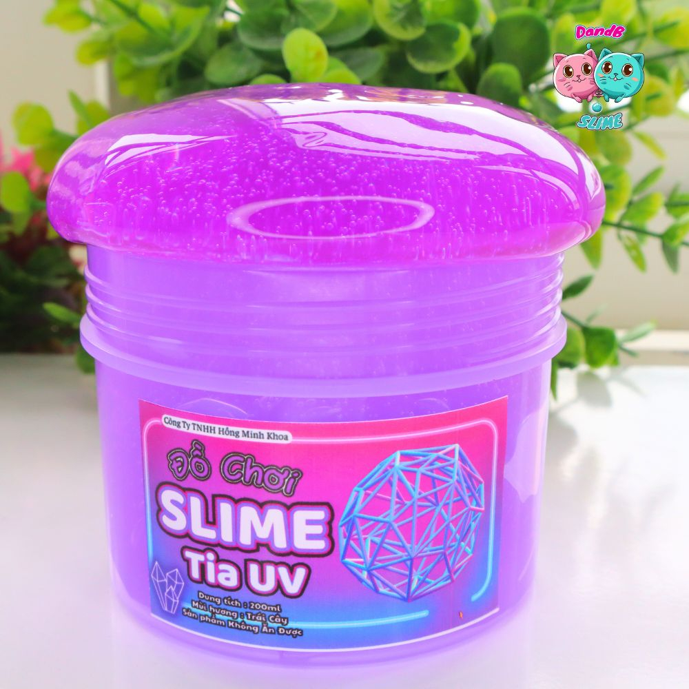 Slime Tia UV Hũ Mỹ 200ml Có Ánh Tím Lẫn Xanh Được tặng kèm chai ...
