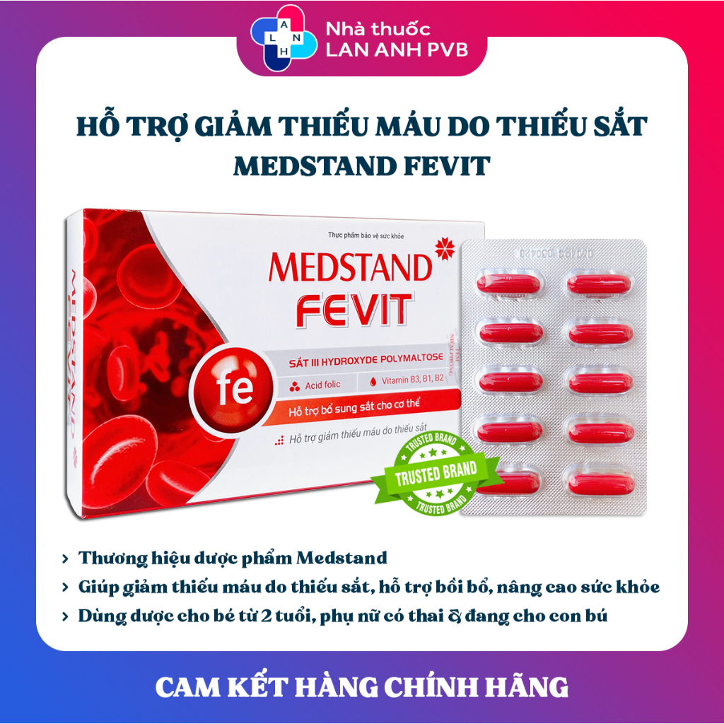 Viên uống bổ sung sắt hữu cơ êm dịu