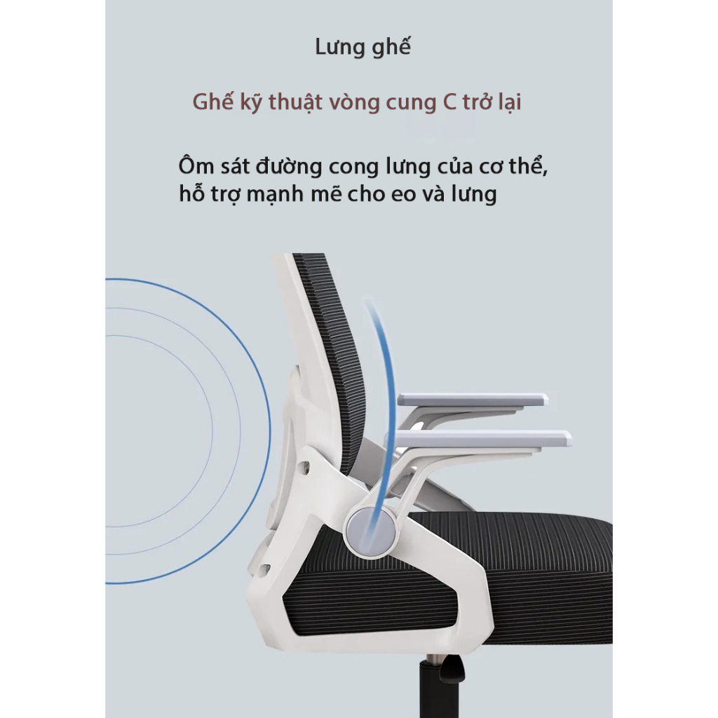 Ghế Xoay văn phòng Công thái học bảo vệ cột sống Thương hiệu VEGOR LIFE OFFICIAL - CTH TS04 | BigBuy360 - bigbuy360.vn