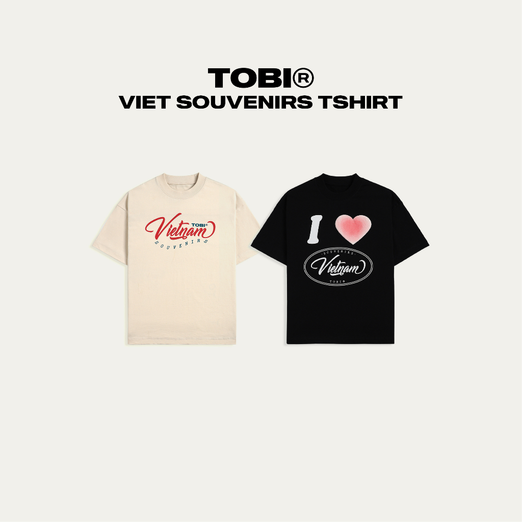 Áo thun Lưu Niệm Việt Souvenirs Boxy TOBI