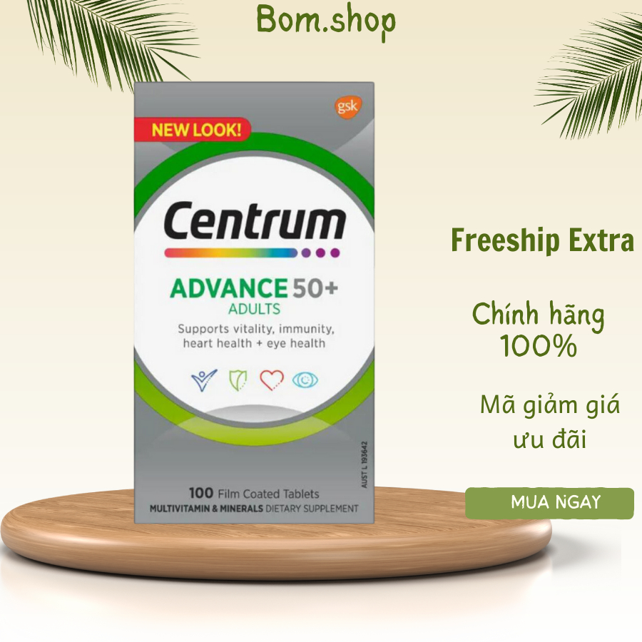 Vitamin tổng hợp cho người trên 50 tuổi Centrum Advance , Centrum