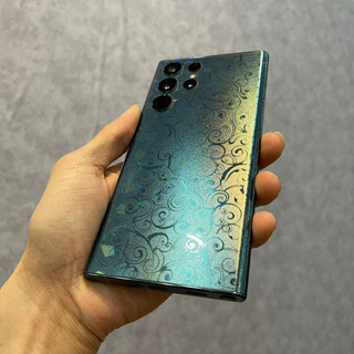 Miếng dán Full lưng viền vân xoắn cầu vồng Samsung S24Ultra S23Ultra S22Ultra S21Ultra Note 20Ultra Note 10plus S23 S22