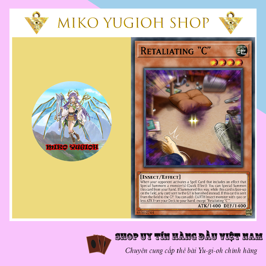 Miko Yugioh Thẻ Bài Yugioh Chính Hãng Tiếng Nhật Retaliating C Shopee Việt Nam 3674