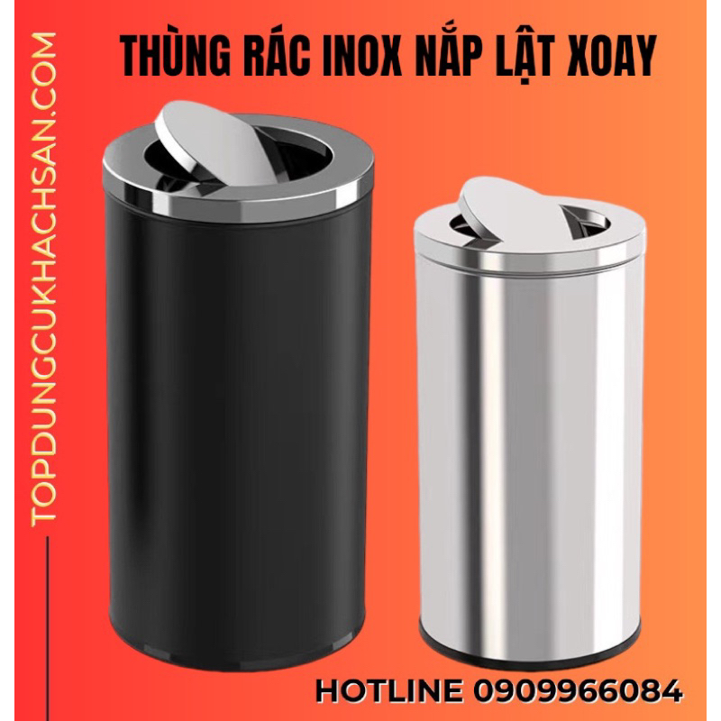 Thùng rác inox nắp lật xoay, Thùng rác inox nắp bập bênh | Shopee Việt Nam