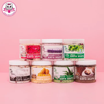 Muối ngâm chân spa BoBo, Hũ muối massage chà gót chân 500gr hàng chính hãng - Kitty Nail Supply