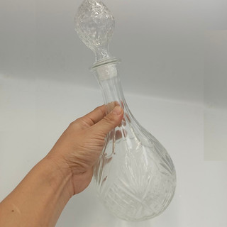 Vỏ Chai Rượu Đẹp Dung Tích 750ml cao cấp mẫu Giọt Nước hoa văn lá nổi