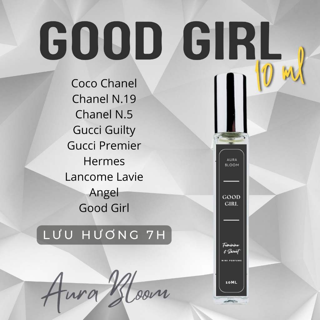 Nước Hoa Tinh Dầu Chiết Good Girl by AURA BLOOM 10ML | Tinh Dầu Chai ...