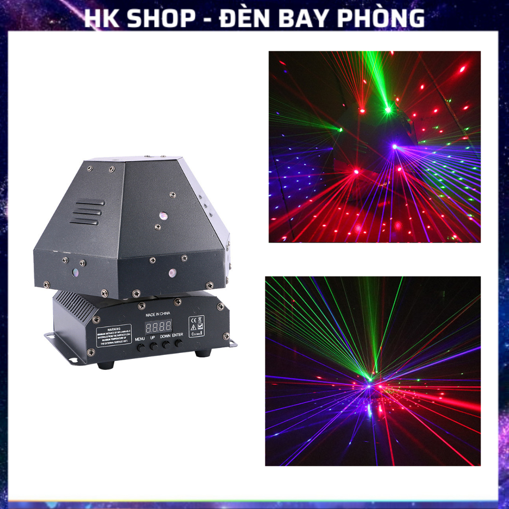 Đèn Sân Khấu Nấm Moving laser 11 măt bay phòng dùng cho bar pub karaoke [ Hàng Chính Hãng ]