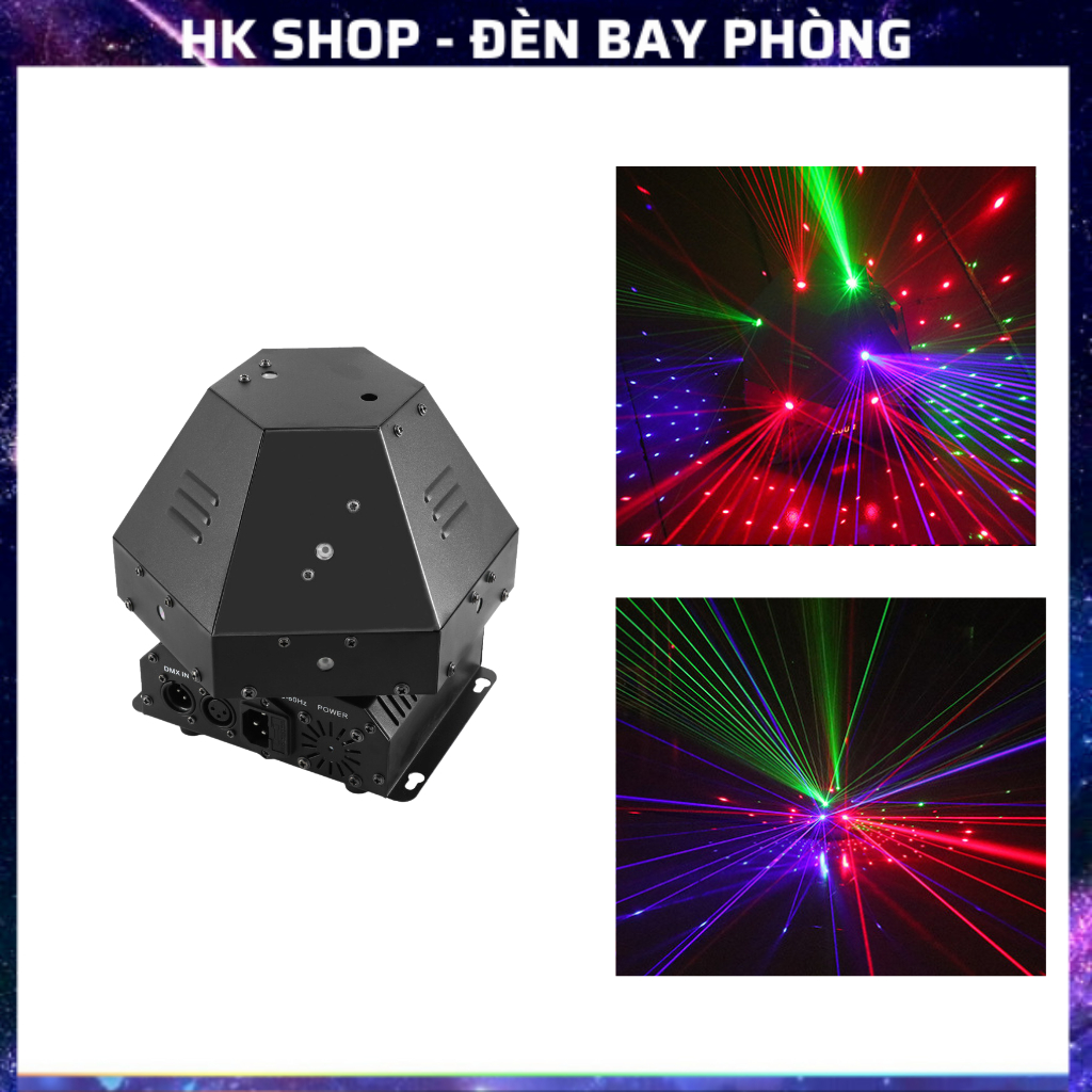 Đèn Sân Khấu Nấm Moving laser 11 măt bay phòng dùng cho bar pub karaoke [ Hàng Chính Hãng ]
