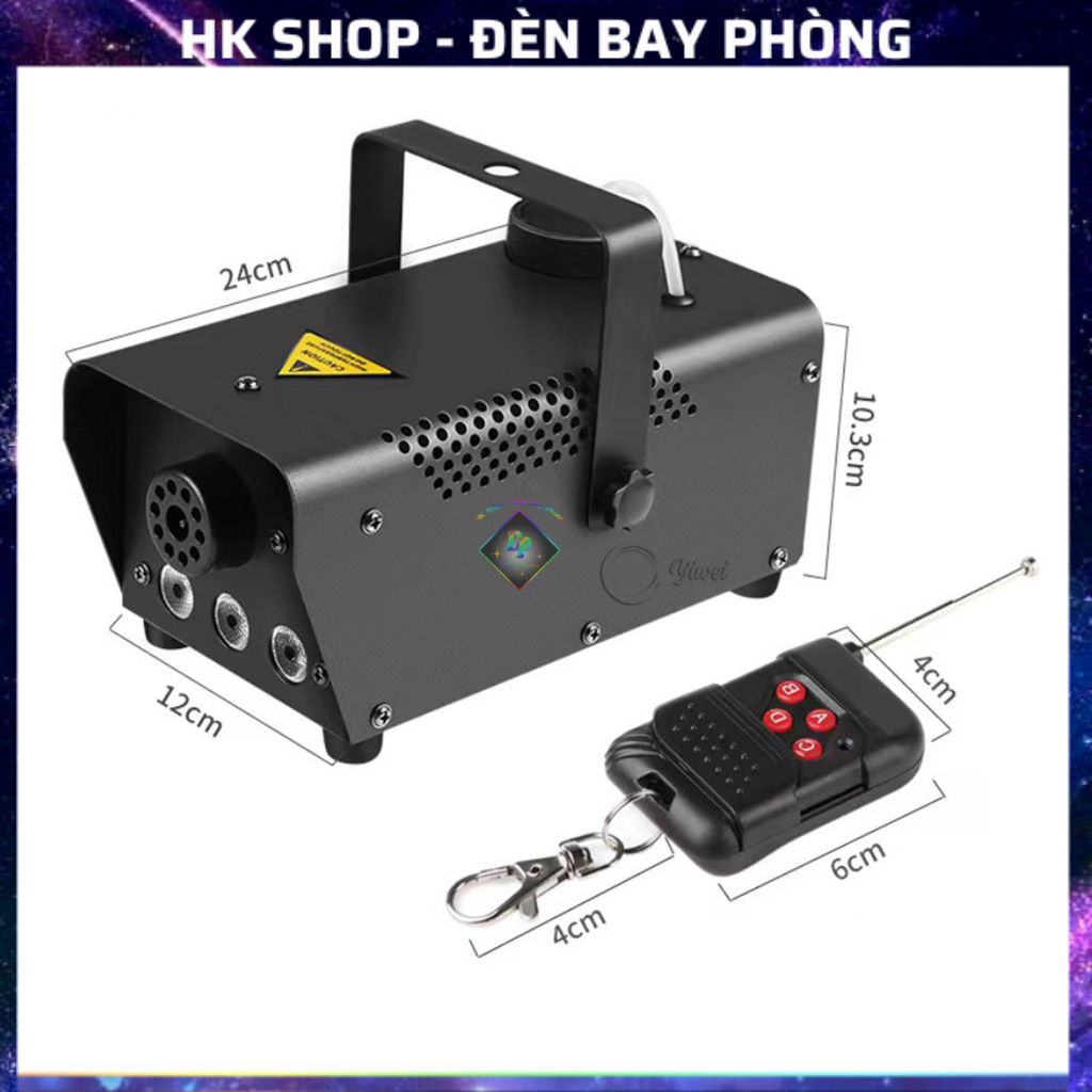 Máy Phun Khói Tạo Hiệu Ứng Sân Khấu 600W 3 Đèn LED RGB [Hàng Chính Hãng ]