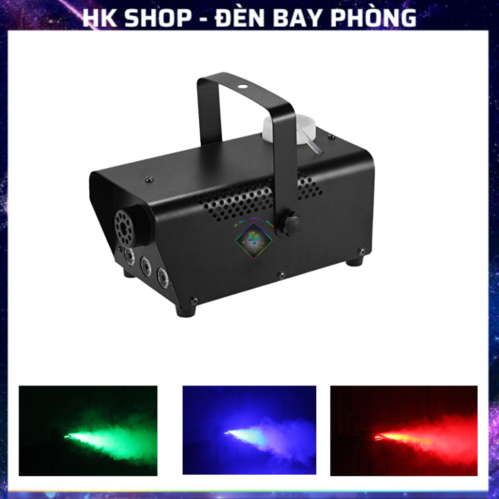 Máy Phun Khói Tạo Hiệu Ứng Sân Khấu 600W 3 Đèn LED RGB [Hàng Chính Hãng ]