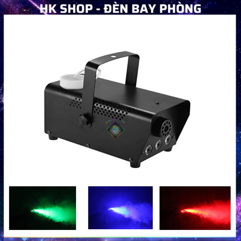 Máy Phun Khói Tạo Hiệu Ứng Sân Khấu 600W 3 Đèn LED RGB [Hàng Chính Hãng ]