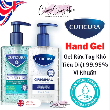 Gel rửa tay khô CUTICURA 100mL & 250 mL - Nước rửa tay khô tiêu diệt 99.99% vi khuẩn