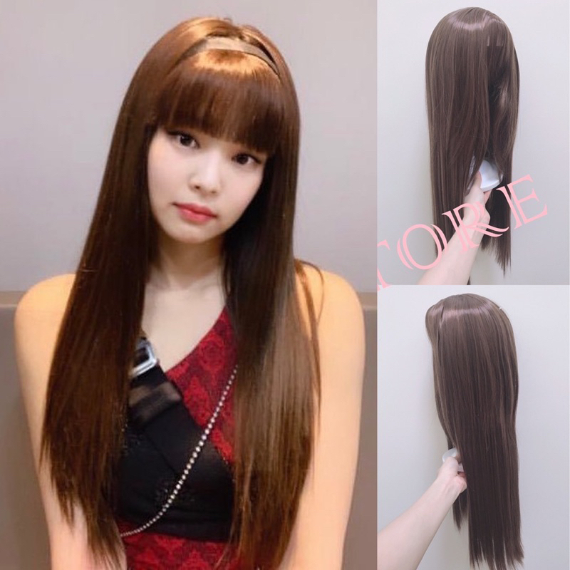 [TẶNG LƯỚI TRÙM] TÓC GIẢ NGUYÊN ĐẦU THẲNG MÁI THƯA HÌNH THẬT SHOP UY TÍN