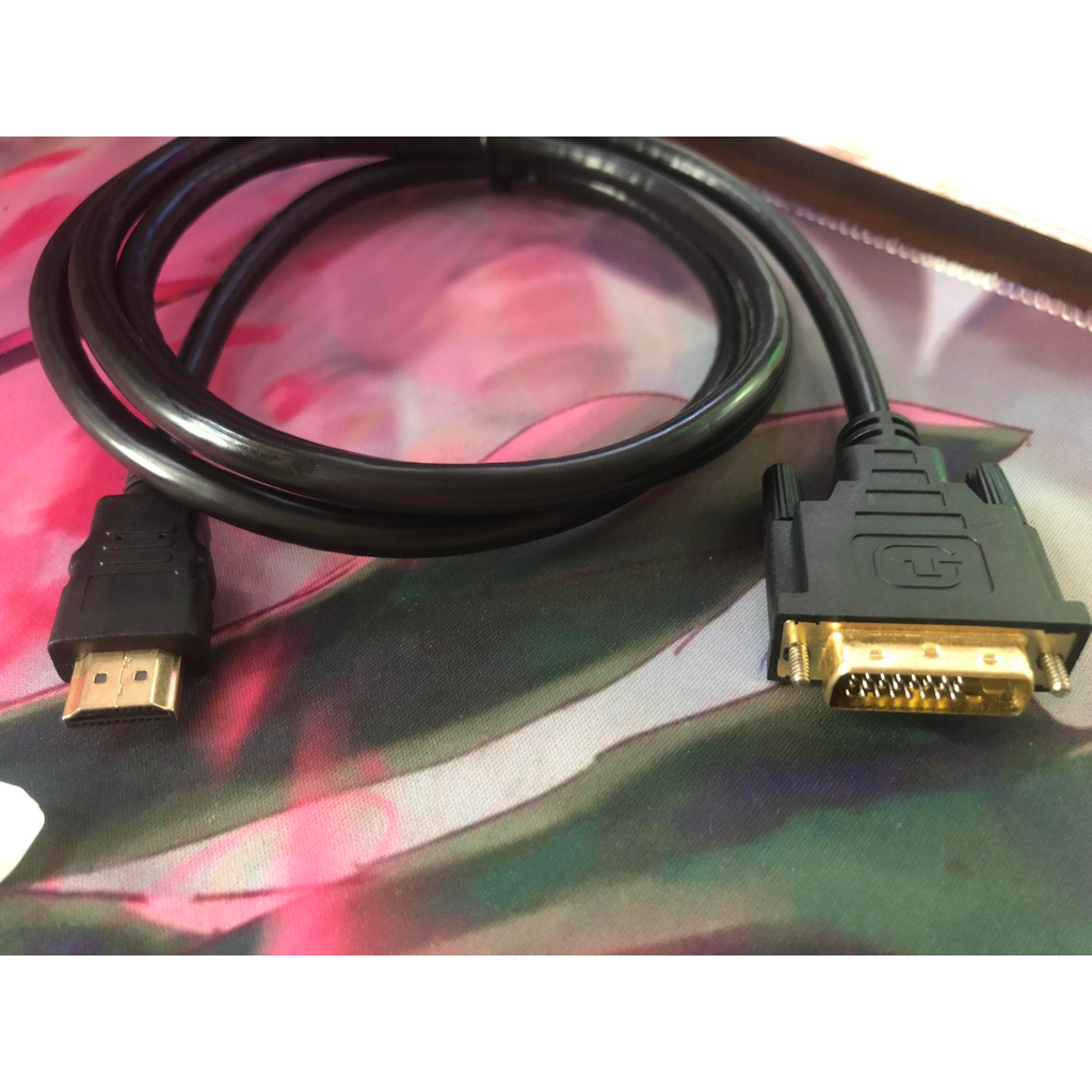dây DVI sang HDMI đầu màu vàng loại tốt dùng 2 chiều | Shopee Việt Nam