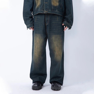 Quần Jeans Nam Nữ Ống Siêu To Màu Wash Cao Cấp, Thời Trang Unisex -QJ03-