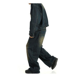 Quần Jeans Nam Nữ Ống Siêu To Màu Wash Cao Cấp, Thời Trang Unisex -QJ03-