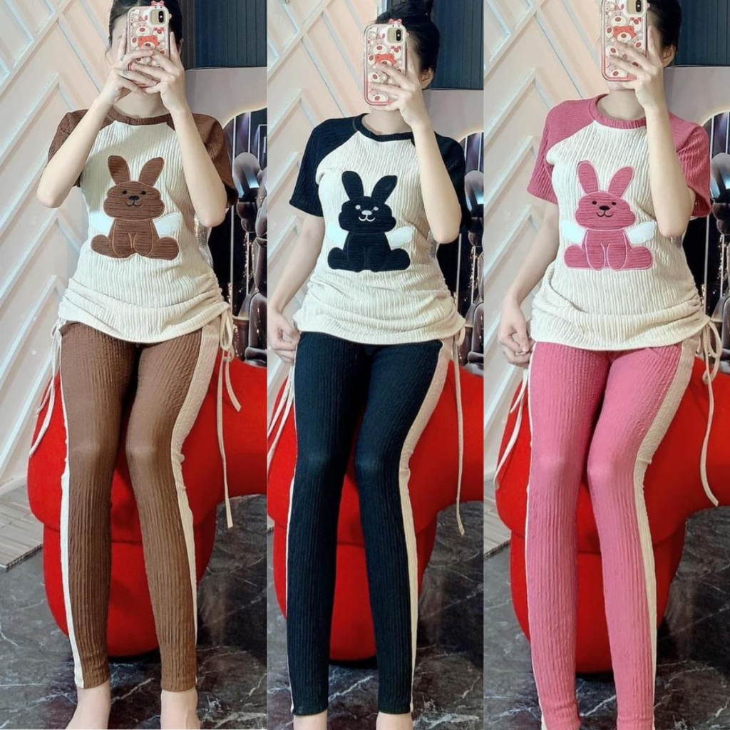 Set Đồ Nữ Bigsize Quần Dài Vải Thun Xốp Nhật ESHOP Thời Trang Đồ Bộ Nữ Sang Chảnh Áo Kiểu Sơ Mi Đi Chơi Ở Nhà Đẹp DX68