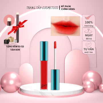 SON KEM LÌ BBIA LAST VELVET LIP TINT VER 1 02- ĐỎ CAM