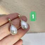 N973 Bông tai mạ vàng 18k nữ ngọc nhân tạo giọt nước phụ kiện trang sức nhỏ xinh xắn