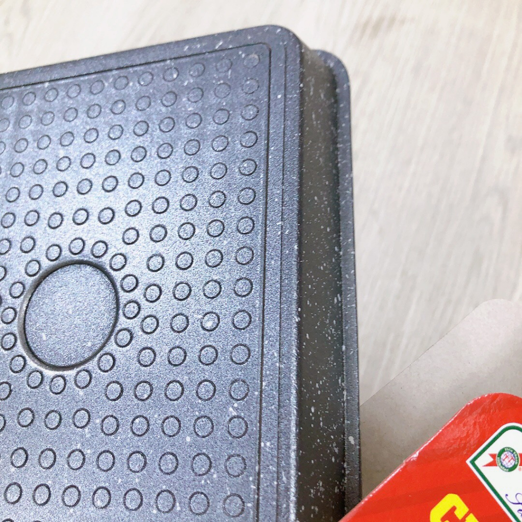 Chảo Vuông Vân Đá chống dính Tithafac 13.5 x 37.5cm  Bếp Từ- Chảo chống dính vân đá