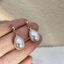 N973 Bông tai mạ vàng 18k nữ ngọc nhân tạo giọt nước phụ kiện trang sức nhỏ xinh xắn