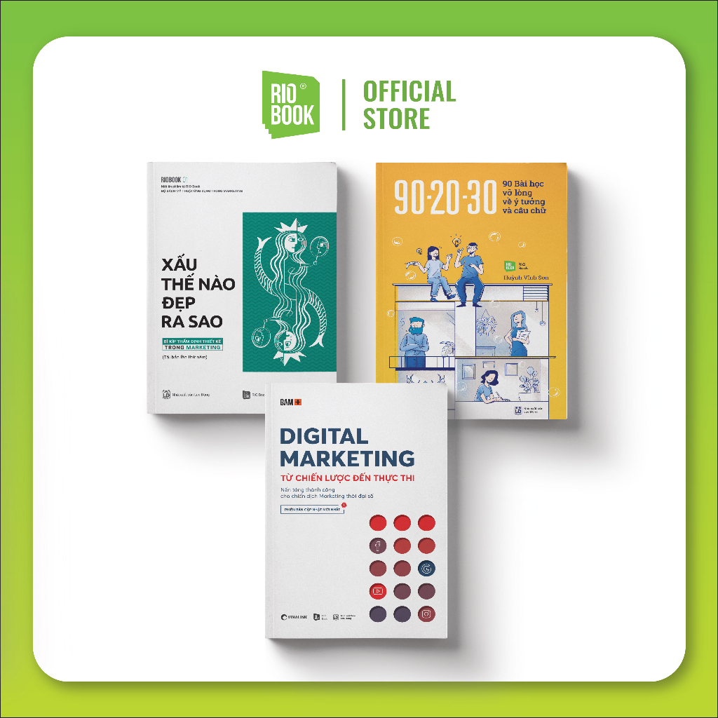 Sách - Combo Bộ sách Marketing độc đáo của RIO Book (90-20-30 + RIO ...