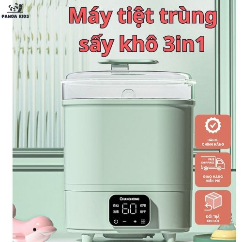 Máy tiệt trùng sấy khô bình sữa cho bé loại lớn nồi hấp điện hâm