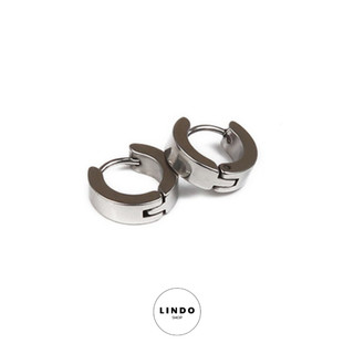 Bông tai Unisex LINDO (1 Chiếc) Bông Tai TiTan Không Đen, Không Gỉ Phong Cách Hàn Quốc