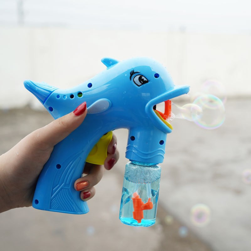Đồ Chơi Súng Bắn Bong Bóng Hình Cá Heo Đồ Chơi Ngoài Trời Cho Bé - Đồ Chơi Cho Bé PUKAPI
