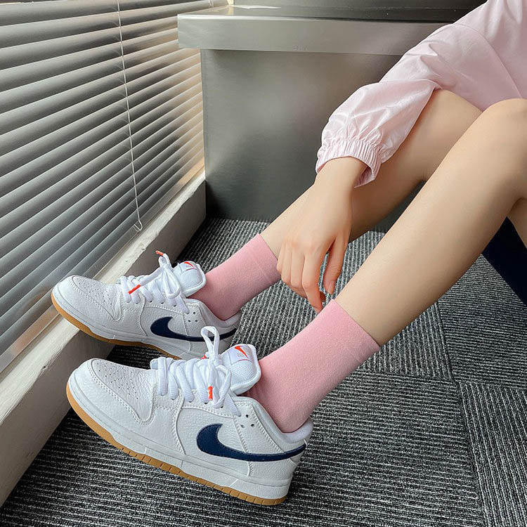 Tất vớ trơn nhiều màu phong cách đơn giản dễ phối đồ, chất liệu cotton co giãn thông thoáng khí - Ekiu Shop