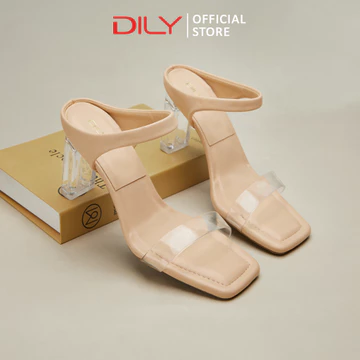 Women's Clear Clogs DILY Mica – 7 cm