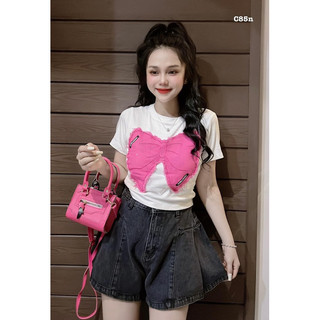[ Rẻ vô địch ] Áo croptop chất cotton khô 3158 dáng rộng - Croptop đắp jean