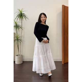 𝐋𝐨𝐫𝐝𝐲 𝐒𝐤𝐢𝐫𝐭 - Chân váy xô tầng dáng dài nhien.official NCV00010