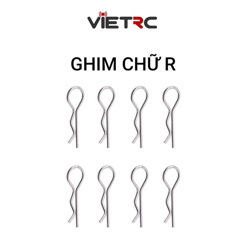 Ghim body kim loại dạng chữ R cho xe điều khiển từ xa (set 4 cái, 8 cái ...