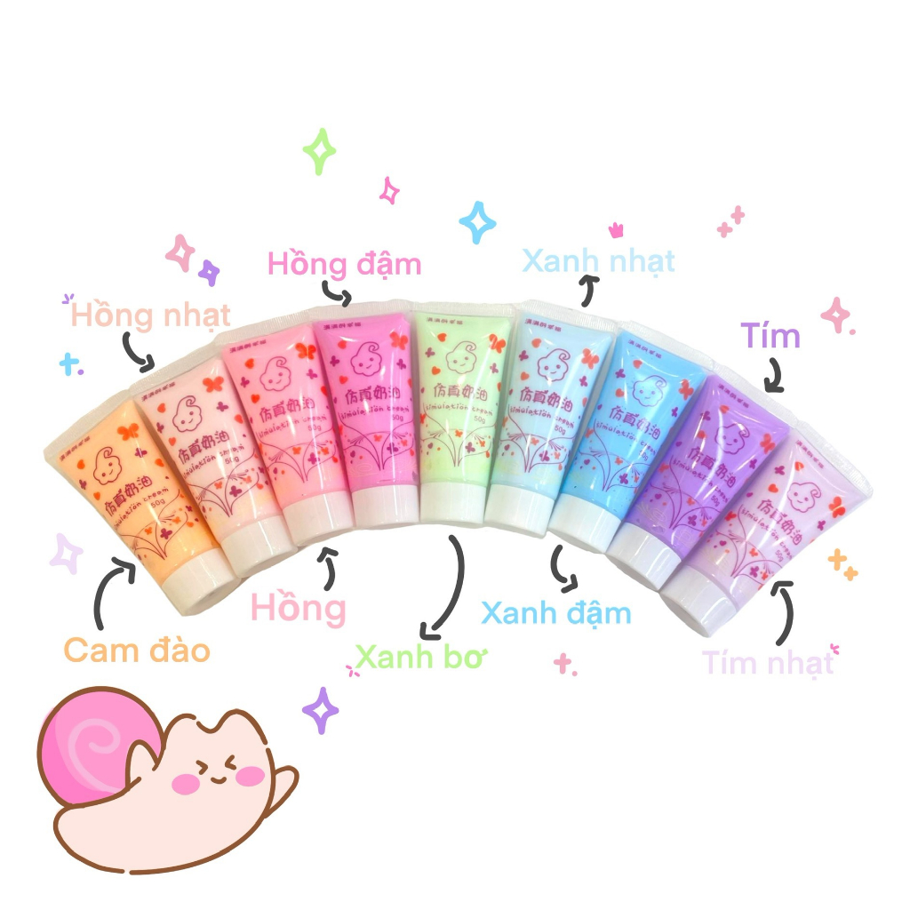 [Có sẵn] Set DIY trang trí Kẹp tóc, Toploader tự làm (Giao ngẫu nhiêu màu kem keo và charm)