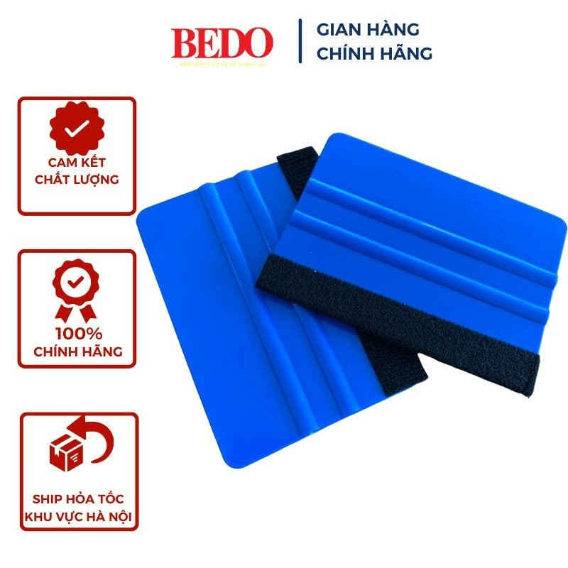 Gạt Decal Cầm Tay BEDO Nhựa ABS Mini Miết Decal Gạt Kính Gạt Nước Dán Tường Chống Trầy Bền Đẹp