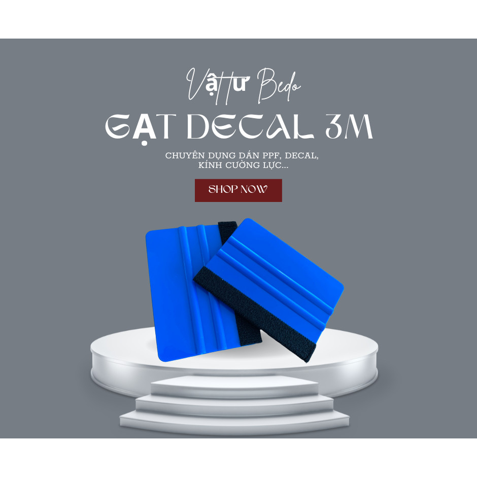 Gạt Decal Cầm Tay BEDO Nhựa ABS Mini Miết Decal Gạt Kính Gạt Nước Dán Tường Chống Trầy Bền Đẹp