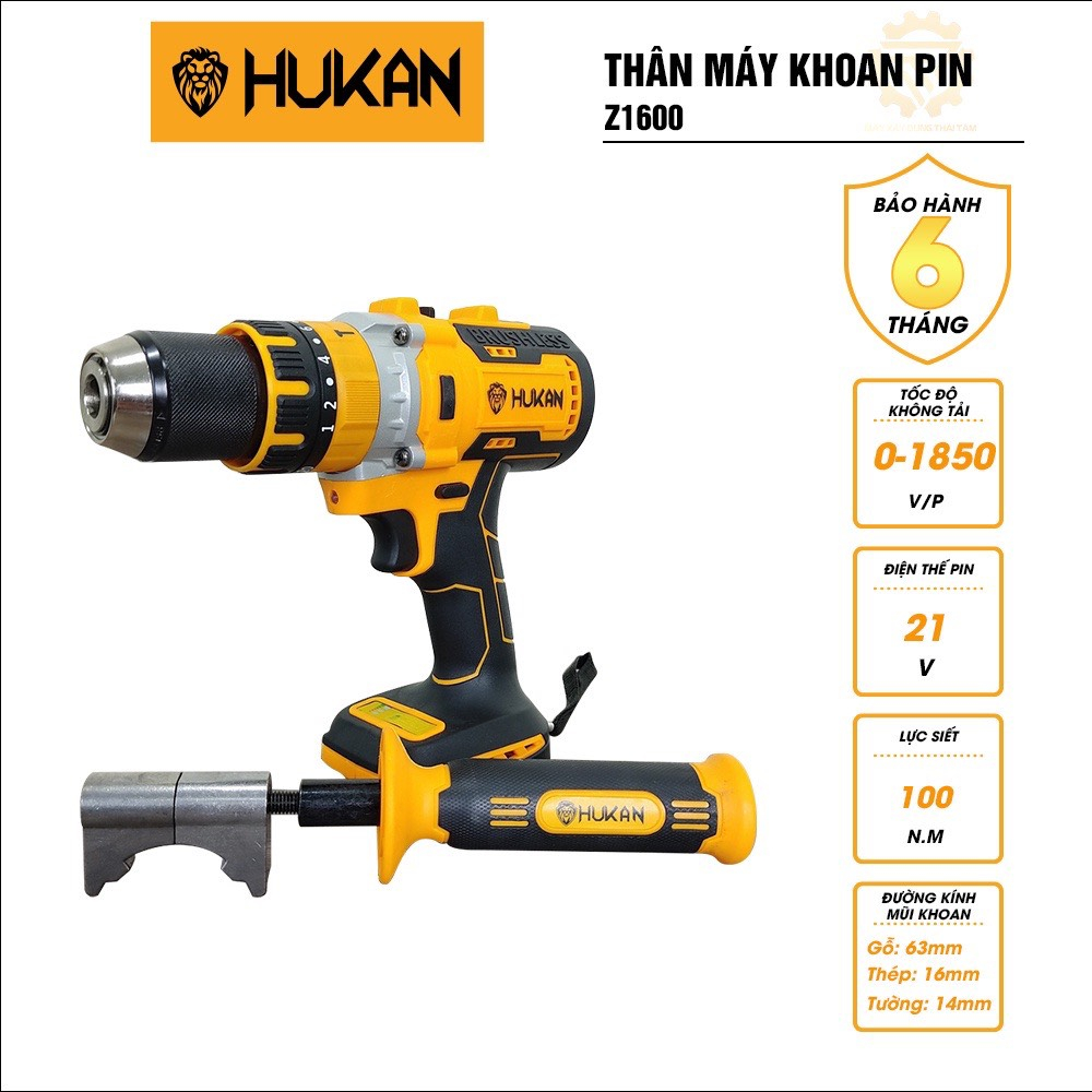 Thân Máy Khoan Pin HUKAN Z1600 21V Full Hộp Lực Siết 100 Nm, Không Chổi ...
