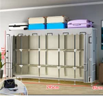 Tủ đựng quần áo khung thép cỡ đại chốt kim loại lớn, chịu lực cao bảo hành 12 tháng - Tổng kho tủ vải tủ thép — ảnh 5