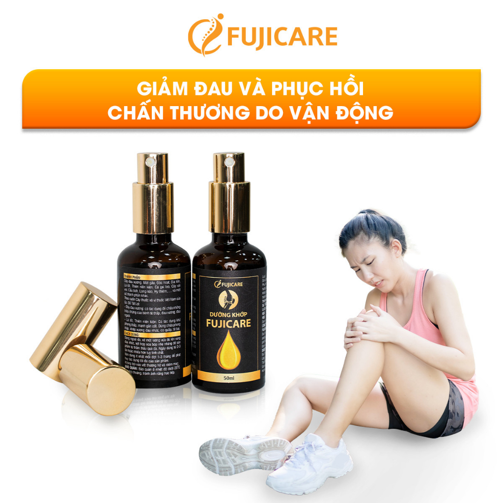 Combo 2 dưỡng Khớp Fujicare jindo 50ml tác dụng hết đau xương, tê thấp, đau cơ thể, tăng sức mạnh gân cốt FJC