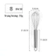 Cây đánh trứng inox có trục xoay tự động nhỏ, gọn, nhiều kích thước - BAKERY KING
