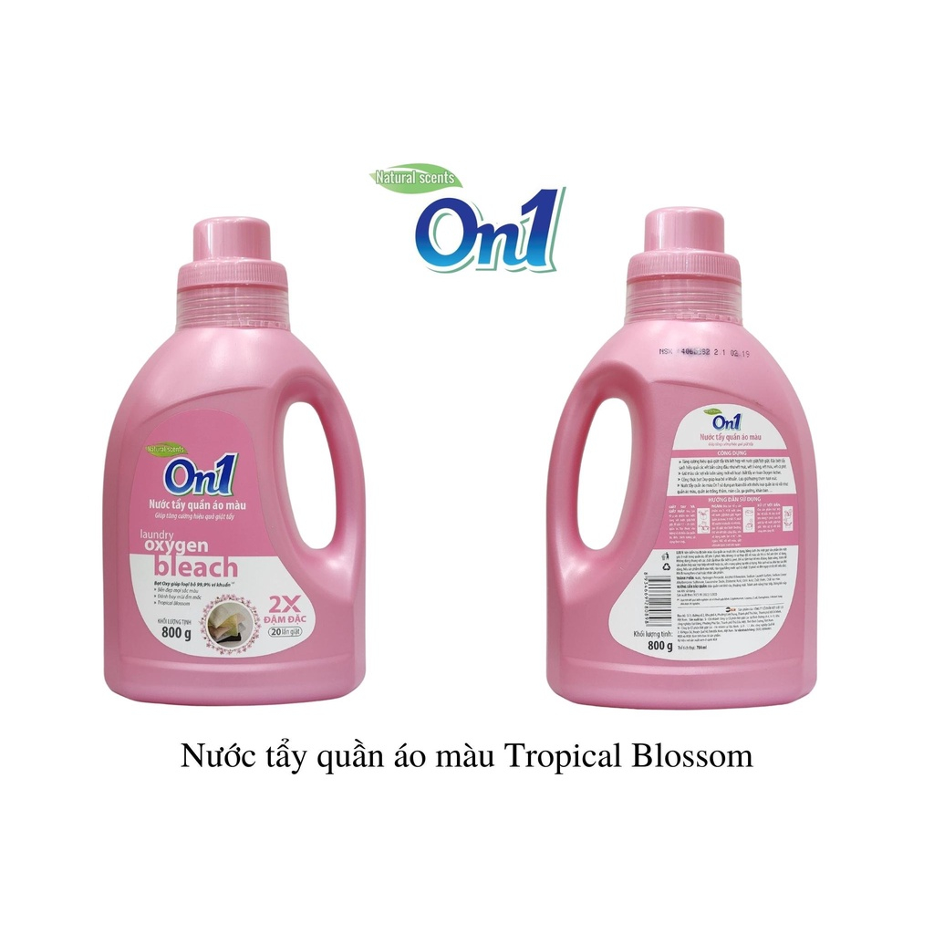 Ảnh Nước tẩy quần áo On1 màu hương Tropical Blossom 400g N7602 khử mùi hôi ẩm mốc lưu hương thơm mát 3