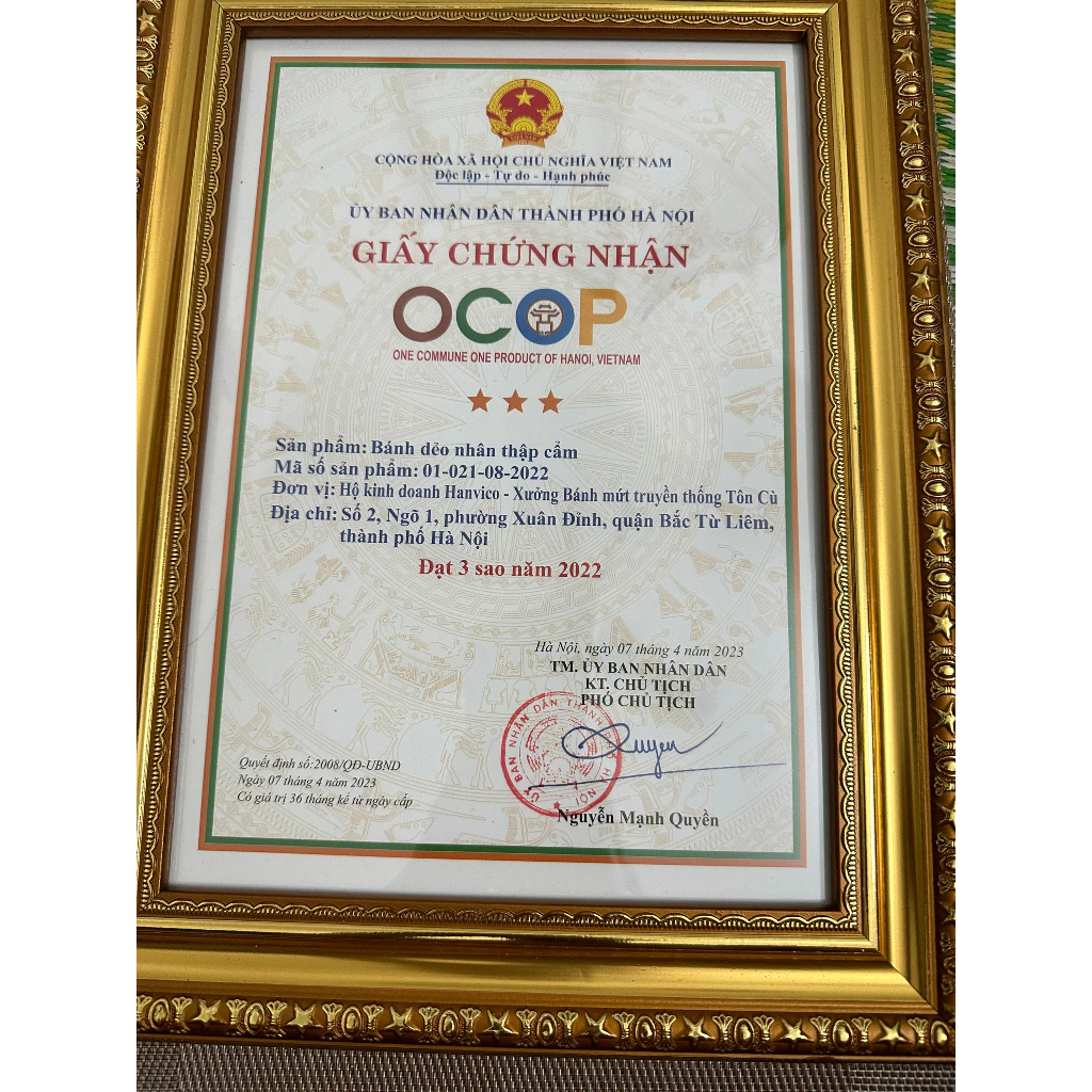 🌜Kèm dao dĩa🌛 Hộp Quà 4 Bánh Trung Thu Truyền Thống 180g TÔN CÙ - XUÂN ĐỈNH