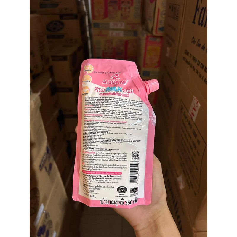 Muối bò tẩy tế bào chết body A Bonne Spa Milk Salt 350g