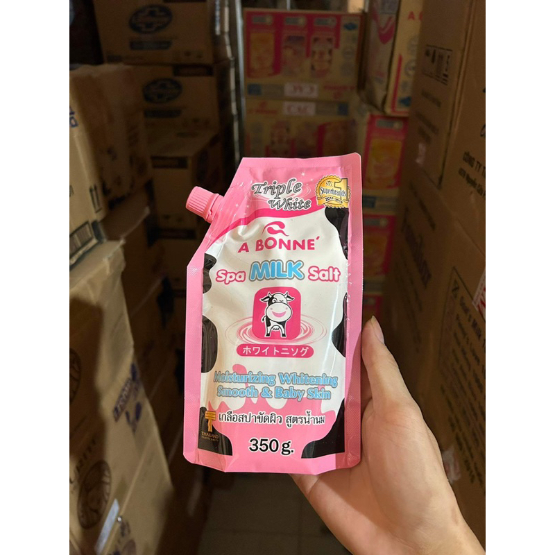 Muối bò tẩy tế bào chết body A Bonne Spa Milk Salt 350g