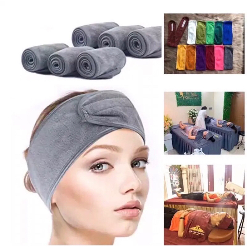 Băng đô quấn tóc có miếng dán dùng cho spa