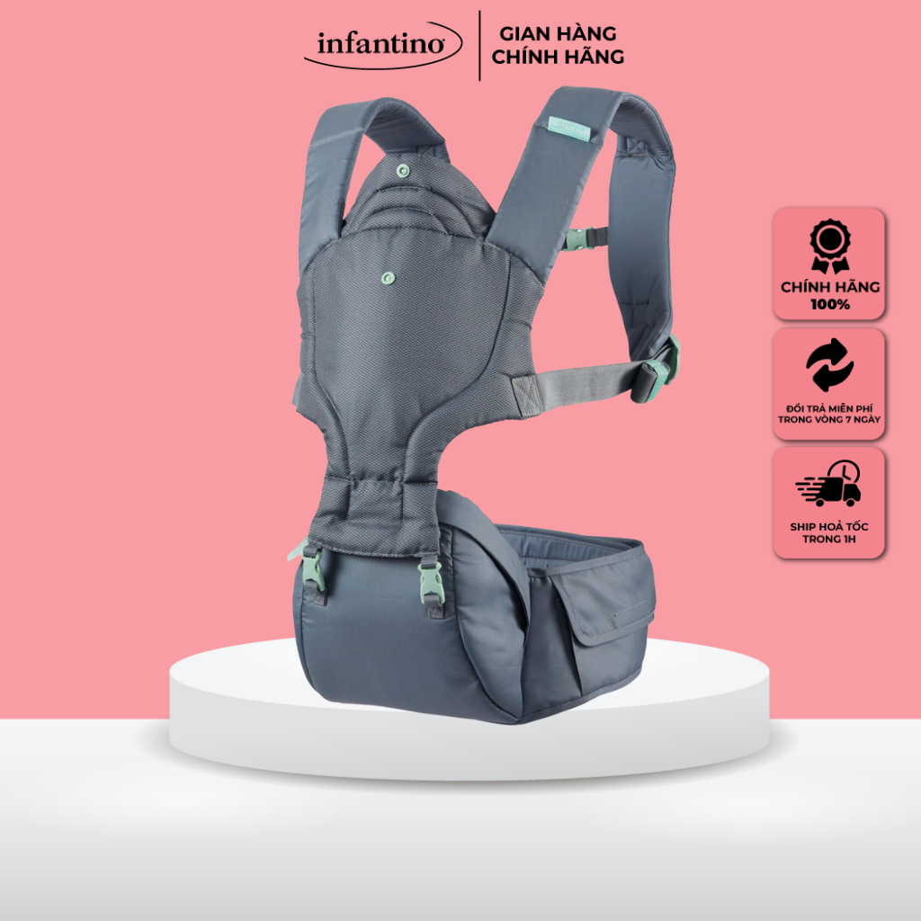 Địu Trợ Lực INFANTINO 5 Tư Thế Có Bệ Ngồi - Hip Rider Plus 5 in 1 Cho ...