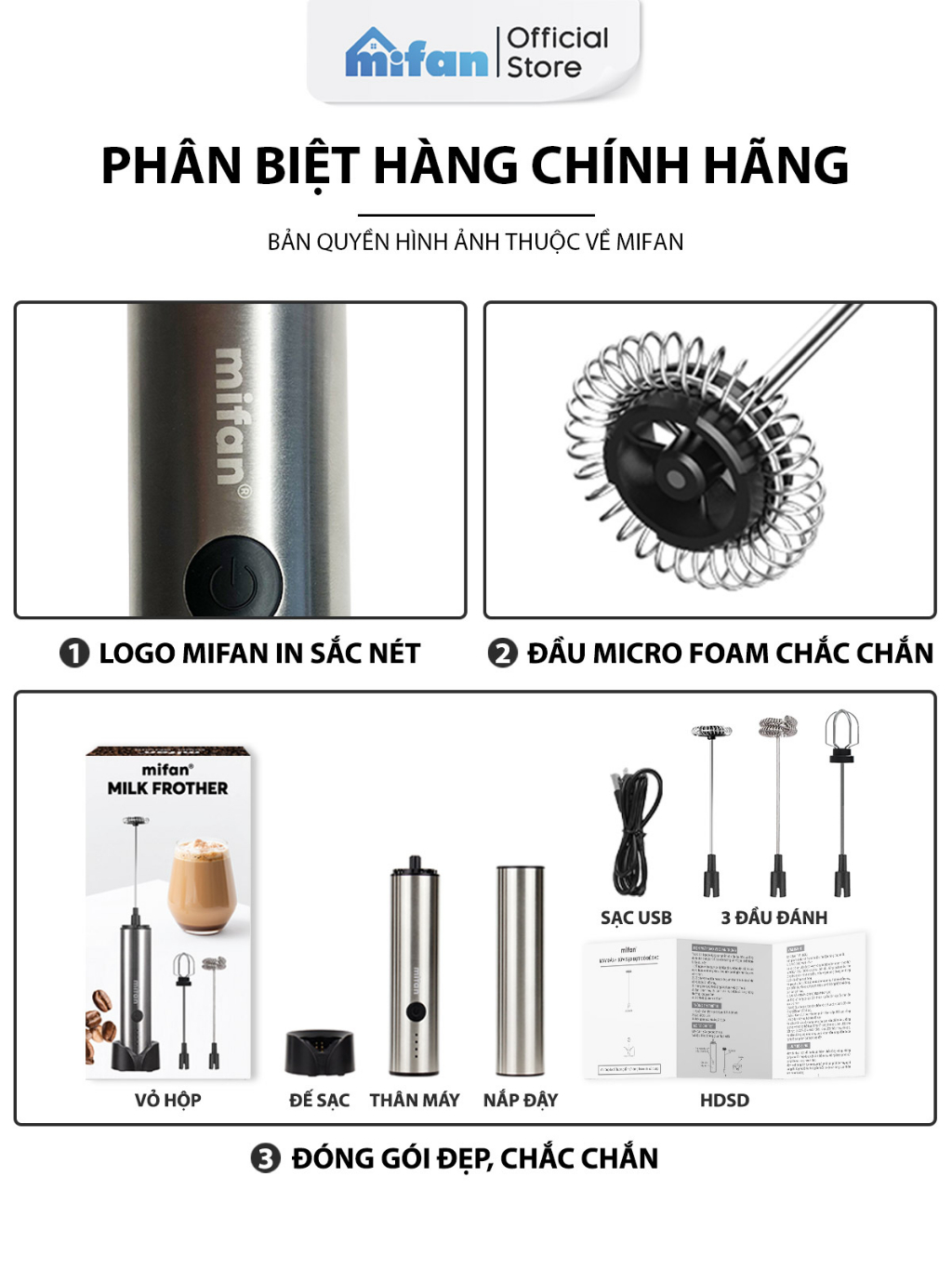 Đánh Giá Máy Đánh Bọt Cà Phê Microfoam Mifan MF1501G: Tạo Bọt Siêu Mịn, Đa Năng