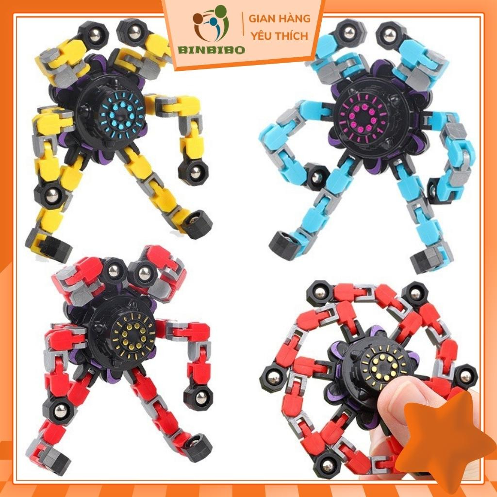 Con quay Spinner Robot Biến Hình Thông Minh cho bé phát triển tư duy - Binbibo